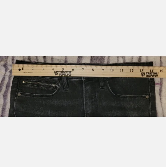 Athleta SculpTek Skinny Jeans Womens 4 Carbon Black Zip Ankle Stretch Mid Rise - Picture 7 of 15